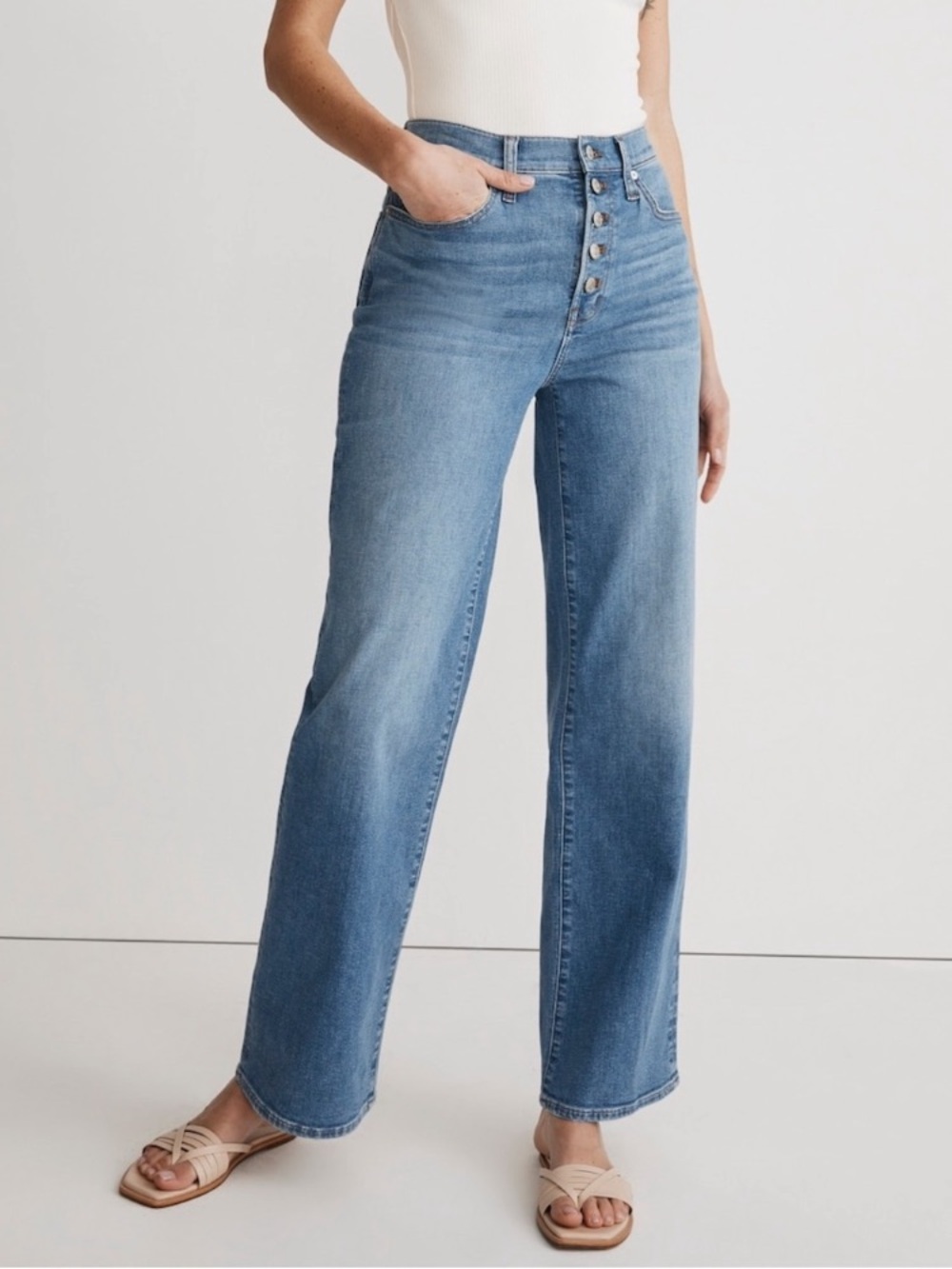 Madewell The Perfect Vintage Wide-Leg Jean Size 24